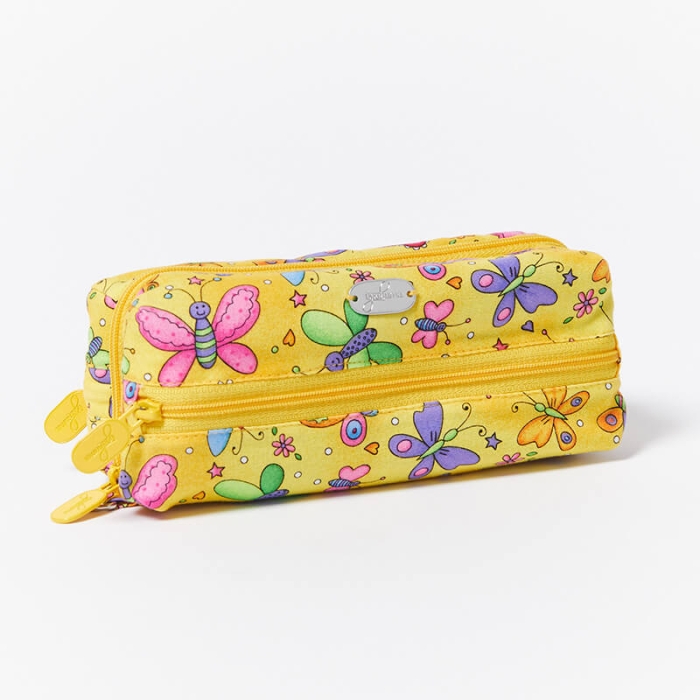 Multi-Purpose-Pouch-Butterflies-Yellow-Closed