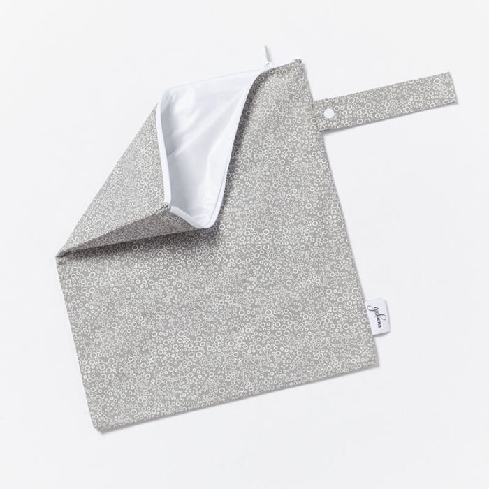 Wet Garment bag-Bubbles-Grey-Open