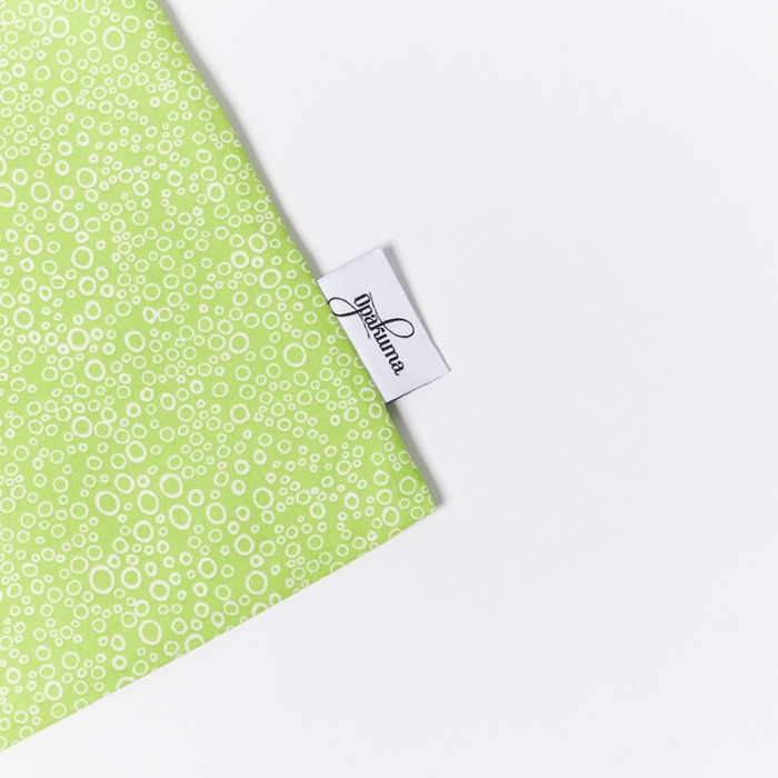 Wet Garment Bag-Bubbles-Lime-Tag