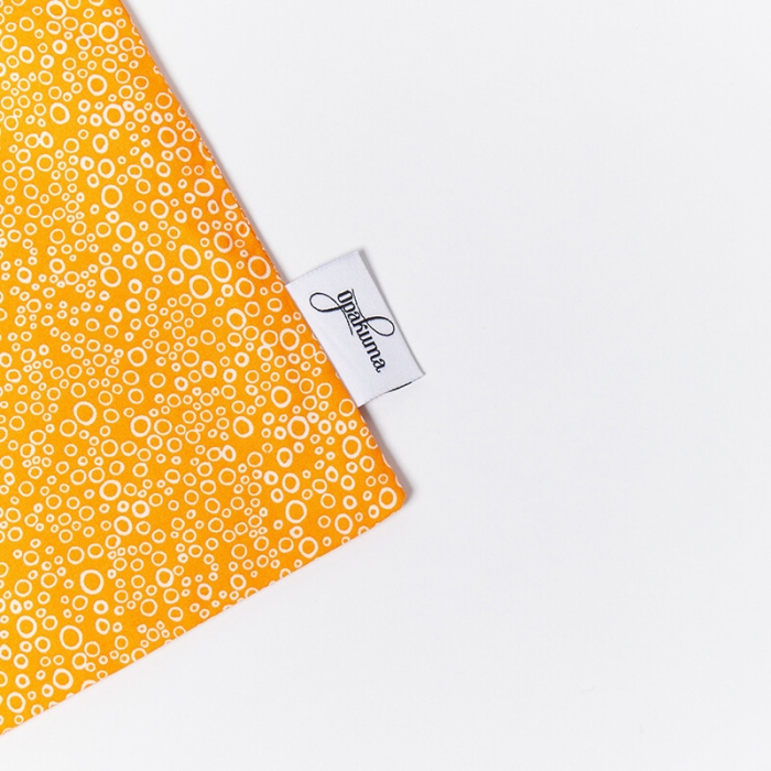 Wet Garment Bag-Bubbles-Orange-Tag