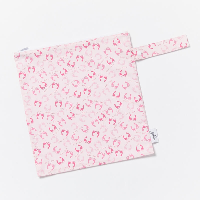 Wet Garment Bag-Tiny Toes-Pink