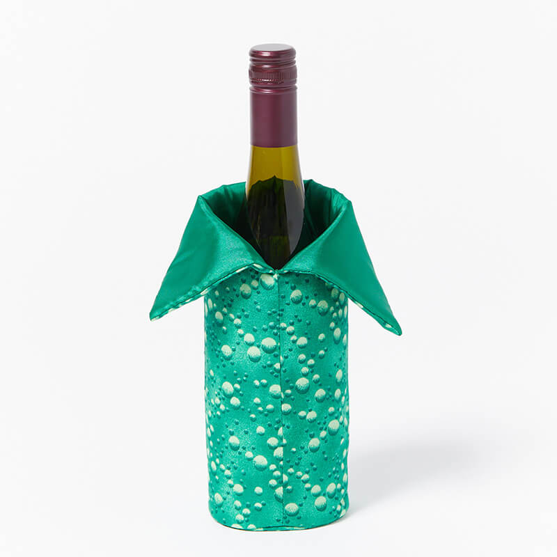 Wine-Bottle-Bag-Green-Dots