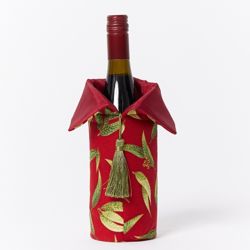 Wine Bottle Cover-Insulated-Eucalyptus