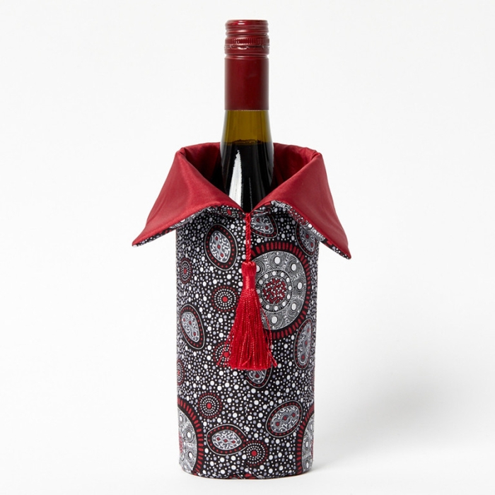 Wine Bottle Cover-Bush Onions & Wildflowers