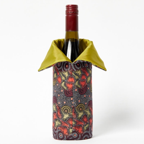 Wine Bottle Cover-Wild Seeds & Waterhole