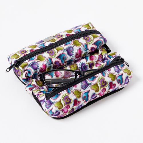 Multi-Purpose-Pouch-Funky-Heart-White-With-Glasses