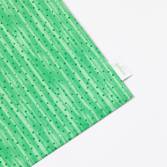 Wet Garment Bag-Dapple Dot-Green-Tag
