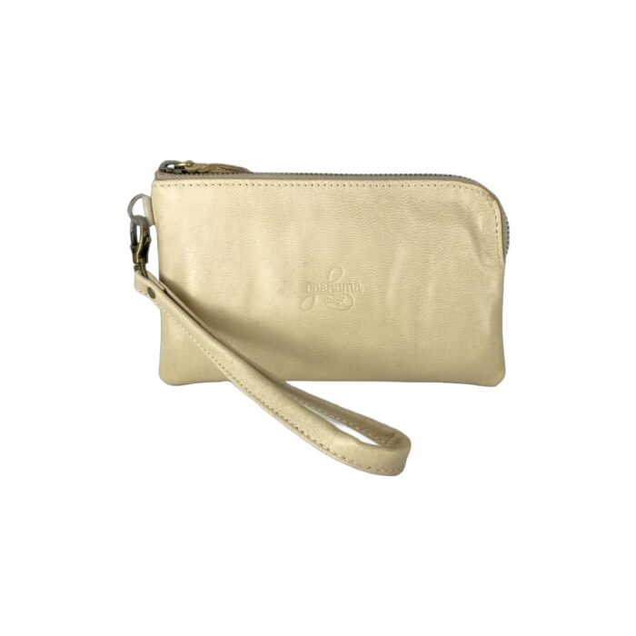 Leather wallet/purse-cream