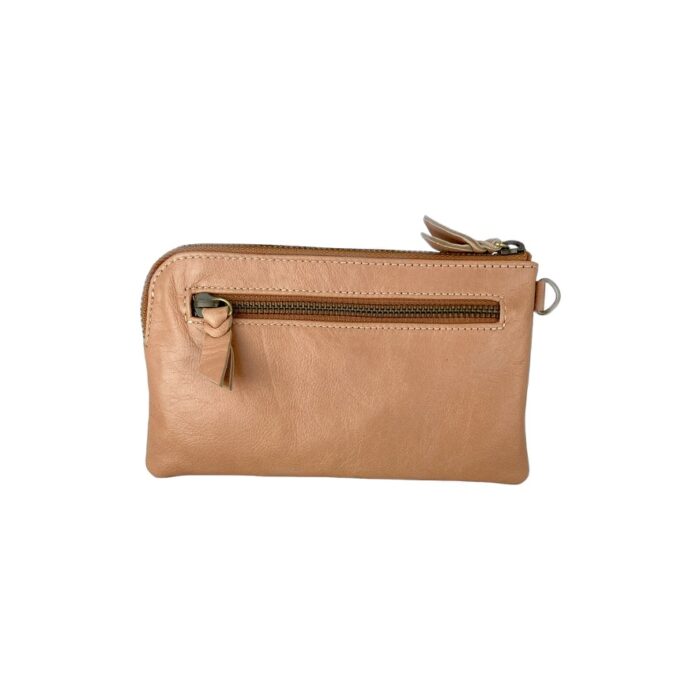 Leather wallet/purse-blush-back