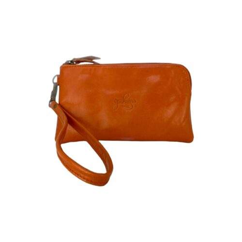 Leather wallet/purse-orange