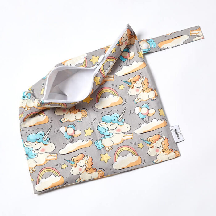 Wet Garment Bag-Unicorn Dreams-Open